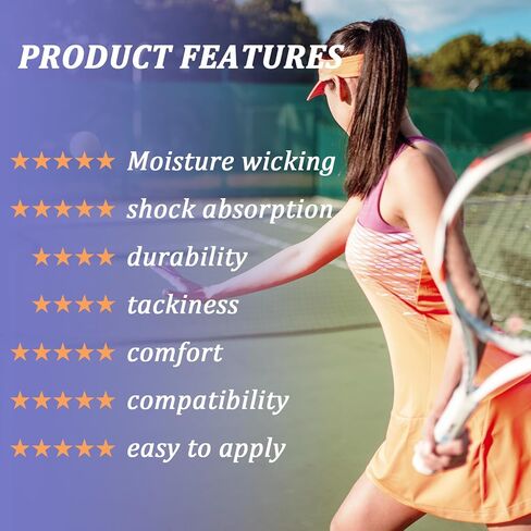 6PCS Pickleball Overgrip Absorbent & Non-Slip Pickleball Paddle Grip Tape Replacement, Soft and Durable Overgrips Wrap for Pickleballs Tennis Badminton Squash Padel Racket in Saudi Arabia