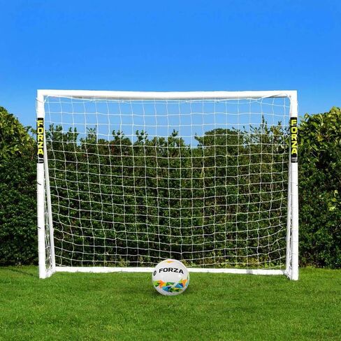 FORZA 8 x 6ft Soccer Goal - The World’s #1 Backyard Goals! | 100% UK-Made, 4 Min Setup, Unbreakable Goalpost + Target & Ball Bundle - Buy FORZA, Play Forever! in Saudi Arabia