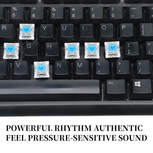 50 PCS Blue Mechanical Keyboard, Switches Keyboard Clicker with Remover Tool Key Clicker Accurate Typing Dustproof and Waterproof Keyboards Accessories for Mechanical Gaming Keyboards in Kuwait