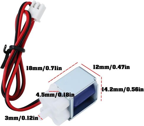 2x Micro Mini DC 5V-6V Electric Solenoid Valve Normally Closed 2-Way Air and Water Valve in Kuwait