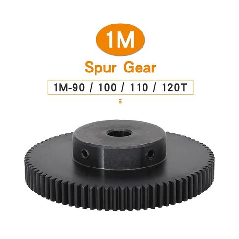 Steel Heavy Duty Motor Pinion Gear 1M 90/100Teeth Carbon Steel Motor Gear Wheel Bore 8-12mm(10 mm-1M100T) in Saudi Arabia