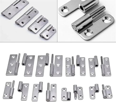 Detachable Hinge 2/2.5/3/4 Inch Stainless Steel Flag Shape for Joint Removable Hardware 1Pcs(2 inch Left) in Kuwait