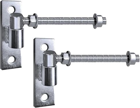 مفصلات البوابة الفضية للسياج الخشبي شديد التحمل J Bolt Hinge للمزرعة الملحومة بالفولاذ مقاس 6 بوصات قطعتان in Kuwait