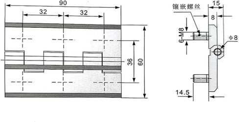 CL226-5A مفصل أسود كبير بستة أرجل مع حزام عالي 1 قطعة in Kuwait