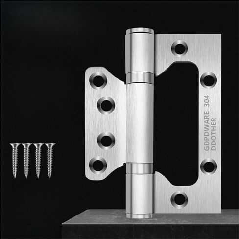 Stainless Steel Hinges Silent Bearings 4/5 Inch Cabinet Wooden Doors Folding Leaves Door with Screws 1Pcs(4inches) in Kuwait