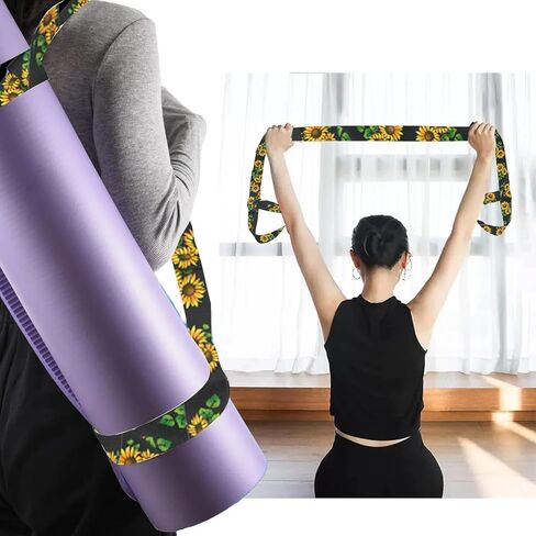 Cotton Yoga Mat Strap - Multifunctional Sling for Pilates & Fitness | Roller Skate Leash | Secure Hands-Free Carry in Saudi Arabia