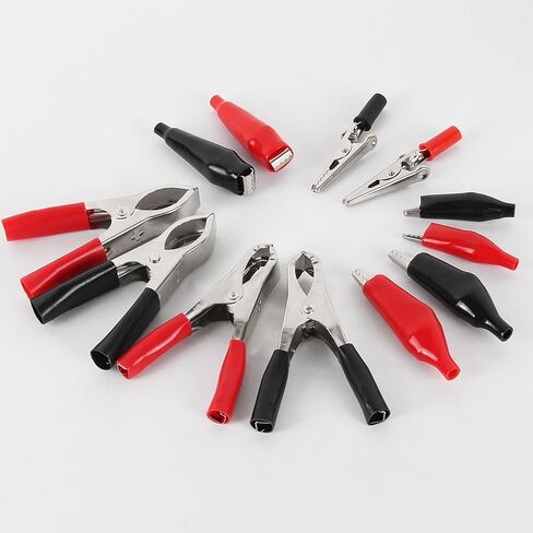 UMLIFE 60PCS Alligator Clip Assortment,Metal Alligator Clips Electrical Test Clamps Electrical Battery Clamp Connector Alligator Connector Electrical Assortment Charging Clip for Electric Testing in Saudi Arabia