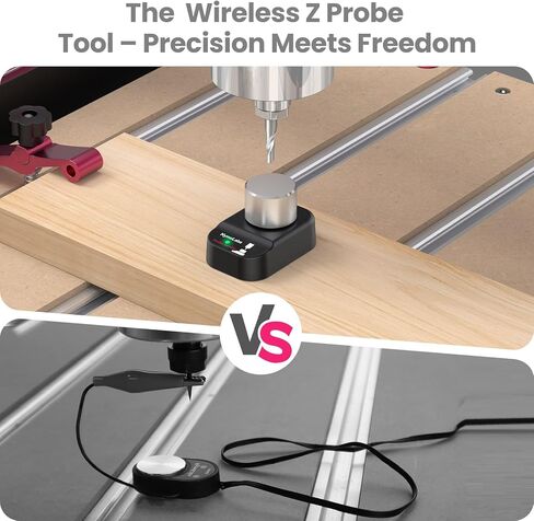 جهاز التوجيه CNC اللاسلكي Z-Axis Probe Tool Setter 3-Pin DC 5–24V، مفتوح عادة (NO)، لآلات نقش جهاز التوجيه CNC، متوافق مع GRBL، Mach3 وأنظمة CNC الأخرى in Kuwait