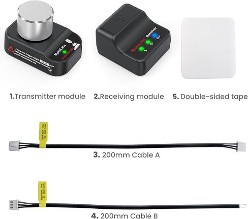 جهاز التوجيه CNC اللاسلكي Z-Axis Probe Tool Setter 3-Pin DC 5–24V، مفتوح عادة (NO)، لآلات نقش جهاز التوجيه CNC، متوافق مع GRBL، Mach3 وأنظمة CNC الأخرى in Kuwait