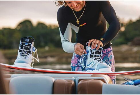 Ronix RXT Intuition Wakeboard Bindings 2026 [Translucent Blue], Men's 11 in Saudi Arabia