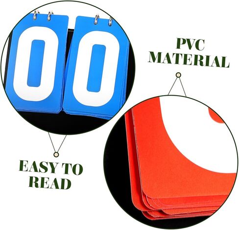 Kisangel Flip Scoreboard Score Keeper Portable Score Board Wrestling Scoreboard for Basketball Accessories in Saudi Arabia