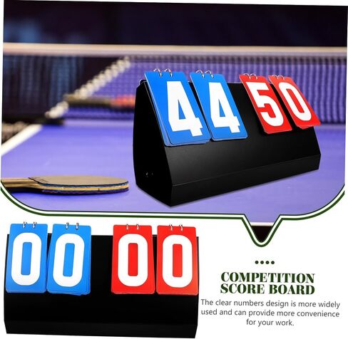 Kisangel Flip Scoreboard Score Keeper Portable Score Board Wrestling Scoreboard for Basketball Accessories in Saudi Arabia