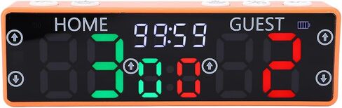 لوحة النتائج الرقمية من زوناتي مع شاشة LED ذات 10 أرقام، عداد منضدية بشاشة تعمل باللمس قابلة لإعادة الشحن لكرة السلة والكرة الطائرة والشطرنج وتتبع نتائج الألعاب المتعددة in Saudi Arabia