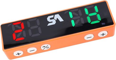 Zunate Mini Digital Scoreboard, 4 Digit LED Screen Electronic Score Keeper with Loud Buzzer and Rechargeable Battery for Games, Chess, Basketball and Volleyball in Saudi Arabia