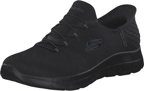 SKECHERS Women's Hands Free Slip-Ins Summits Girls Night Sneaker, Black, 5.5 in Saudi Arabia
