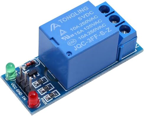 Teyleten Robot 1 Channel Relay Module 5V DC with Optocoupler Isolation Support AVR/51/PIC Microcontroller 5pcs in Kuwait