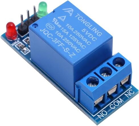 Teyleten Robot 1 Channel Relay Module 5V DC with Optocoupler Isolation Support AVR/51/PIC Microcontroller 5pcs in Kuwait