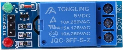 Teyleten Robot 1 Channel Relay Module 5V DC with Optocoupler Isolation Support AVR/51/PIC Microcontroller 5pcs in Kuwait