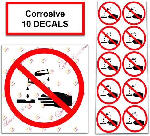 10 Pack NO DEF Universal OSHA Compliant No Diesel Exhaust Fluid Safety Notice Caution Symbol Stickers Decal Set Label for Towable, Mobile, Portable and Stationary Equipment Sign in Saudi Arabia