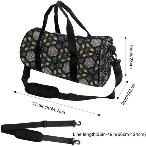 Abstract Art Print Stain-Resistant Gym Duffle Bag For Men Women Oxford Tote Bags Adjustable Shoulder Strap, Convertible Carry Backpack Cute Gym Bag For Women Carry On Cheer Backpack in Kuwait