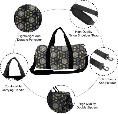 Abstract Art Print Stain-Resistant Gym Duffle Bag For Men Women Oxford Tote Bags Adjustable Shoulder Strap, Convertible Carry Backpack Cute Gym Bag For Women Carry On Cheer Backpack in Kuwait