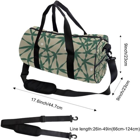 Minimalist Line Plant Stain-Resistant Womens Gym Bag Oxford Tote Bags Adjustable Shoulder Strap, Convertible Carry Backpack Cute Gym Bag For Overnight Boxing Stuff For Men in Kuwait
