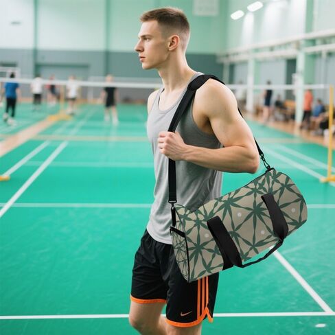 Minimalist Line Plant Stain-Resistant Womens Gym Bag Oxford Tote Bags Adjustable Shoulder Strap, Convertible Carry Backpack Cute Gym Bag For Overnight Boxing Stuff For Men in Kuwait