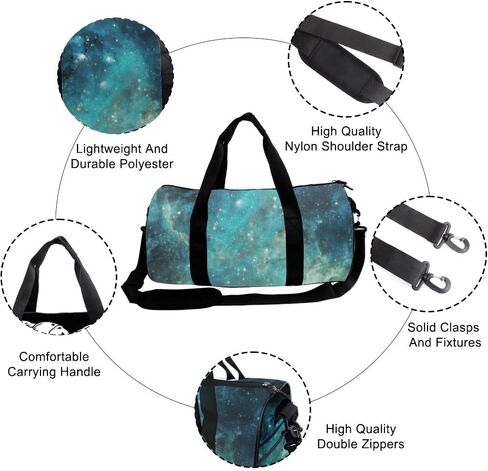Clustered Star Formation Stain-Resistant Womens Bag Oxford Tote Bags Adjustable Shoulder Strap, Convertible Carry Backpack Girly Gym Bag For Overnight Hiking Gym Backpack For Women in Kuwait