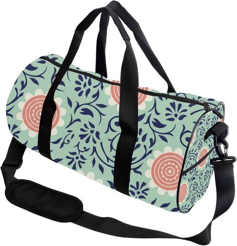 Delicate Vine Packable Gym Bag For Men Oxford Tote Bags Adjustable Shoulder Strap, Convertible Carry Backpack Cute Duffle Bag For Travel Cheer Travel Gym Essentials Women in Kuwait