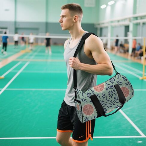 Delicate Vine Packable Gym Bag For Men Oxford Tote Bags Adjustable Shoulder Strap, Convertible Carry Backpack Cute Duffle Bag For Travel Cheer Travel Gym Essentials Women in Kuwait