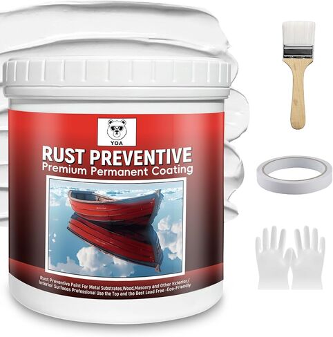 طلاء قارب YOA، مناسب للقوارب، والخشب، والمركبات الترفيهية، والألياف الزجاجية، والمعادن، والديكور الخارجي، والطلاء البحري العلوي للحافة الرطبة، وطلاء راتنجات الإيبوكسي الفاخر (32 أونصة) in Kuwait