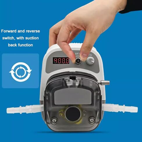 High Flow Peristaltic Pump, Liquid Dosing Pump 1500ml/min, 0.1-400 RPM Intelligent Variable Speed, Stepper Motor, 3 Rotors, 7.9mm X 11.1mm (IDxOD) in Kuwait