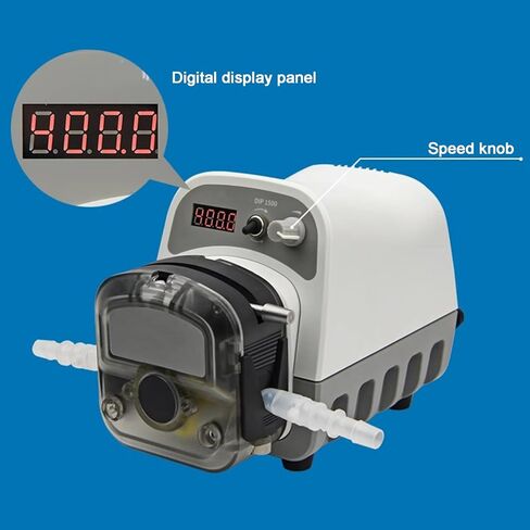 High Flow Peristaltic Pump, Liquid Dosing Pump 1500ml/min, 0.1-400 RPM Intelligent Variable Speed, Stepper Motor, 3 Rotors, 7.9mm X 11.1mm (IDxOD) in Kuwait