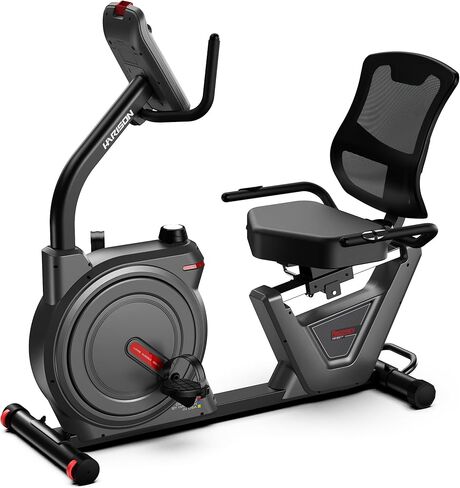 دراجة تمرين هارسون لكبار السن، دراجة مغناطيسية هادئة للاستخدام المنزلي، مقعد مريح، إطار سهل الارتداء، متوافق مع التطبيق in Kuwait