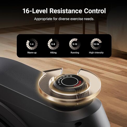 دراجة تمرين هارسون لكبار السن، دراجة مغناطيسية هادئة للاستخدام المنزلي، مقعد مريح، إطار سهل الارتداء، متوافق مع التطبيق in Kuwait