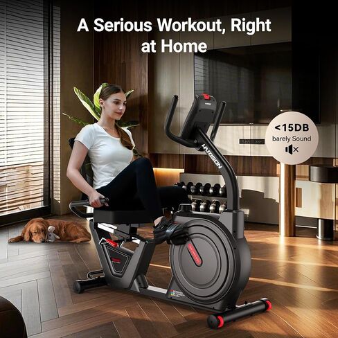 دراجة تمرين هارسون لكبار السن، دراجة مغناطيسية هادئة للاستخدام المنزلي، مقعد مريح، إطار سهل الارتداء، متوافق مع التطبيق in Kuwait