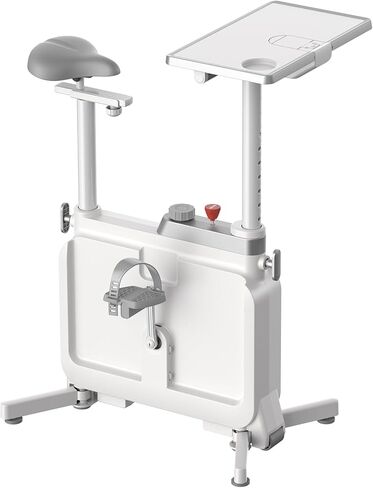 KINGSMITH Exercise Bike with Desk, Adjustable Resistance, All-in-one Under Desk Bike, Stationary Bike Indoor Workstation 264 LBS Heavy Duty in Kuwait