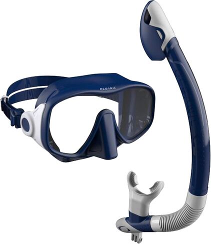 Oceanic Snorkel Combo Set Adult – Premium Snorkeling Gear for Adults with Dry-Top Snorkel & Tempered Glass Mask – Leak-Proof Silicone Seal for Clear Underwater Vision in Saudi Arabia