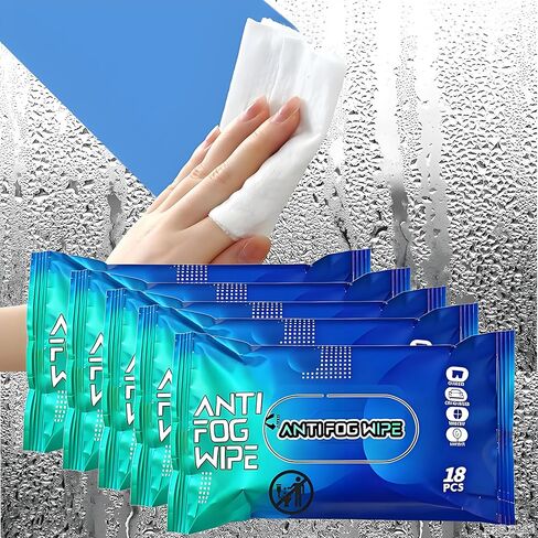 90 قطعة مناديل مضادة للضباب للزجاج الأمامي للسيارة والخوذة - منع الضباب على الزجاج الأمامي يدوم طويلاً ومنظف الزجاج الداخلي - آمنة لواقي الدراجات النارية ونظارات التزلج والمرايا - إزالة الضباب بسرعة ورؤية واضحة in Kuwait