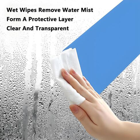 90 قطعة مناديل مضادة للضباب للزجاج الأمامي للسيارة والخوذة - منع الضباب على الزجاج الأمامي يدوم طويلاً ومنظف الزجاج الداخلي - آمنة لواقي الدراجات النارية ونظارات التزلج والمرايا - إزالة الضباب بسرعة ورؤية واضحة in Kuwait