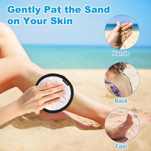 حقيبة إزالة رمل الشاطئ، ممحاة رمل قابلة لإعادة الاستخدام بدون ماء للسفر على الشاطئ in Kuwait