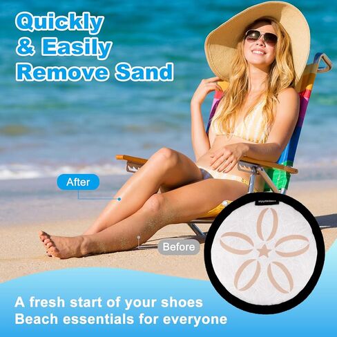 حقيبة إزالة رمل الشاطئ، ممحاة رمل قابلة لإعادة الاستخدام بدون ماء للسفر على الشاطئ in Kuwait