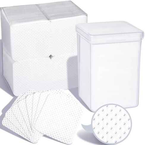 FANDAMEI 740 PCS Lint Free Nail Wipes, Nail Wipes for Gel Nails Lint Free, Nail Supplies, White in Kuwait