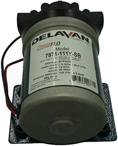 Delavan 7871-111Y-SB FB3 Series Advanced Diaphragm Pump 12V, 100 PSI, 7.0 GPM, Bypass Pump in Kuwait