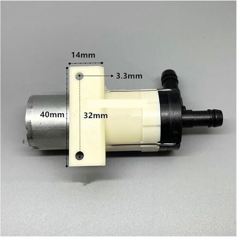 CJWP27-AC12B3 Small Water Pump Orifice 8mm Metering Pump DC 12V 370 Transfer Pump Suitable For Medical Equipment，Coffee Maker，Water Dispenser，Water Circulating Equipment（Cordless） in Saudi Arabia