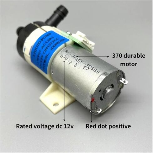 CJWP27-AC12B3 Small Water Pump Orifice 8mm Metering Pump DC 12V 370 Transfer Pump Suitable For Medical Equipment，Coffee Maker，Water Dispenser，Water Circulating Equipment（Cordless） in Saudi Arabia