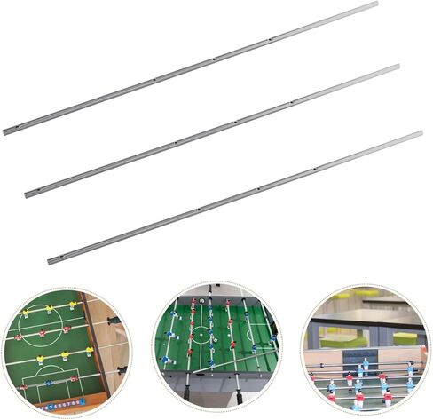 HANABASS Foosball Replacement Rods 3-Pack Metal Football Table Handles 15.15 Inch Steel Poles for Table Soccer Game Repair Accessories in Saudi Arabia