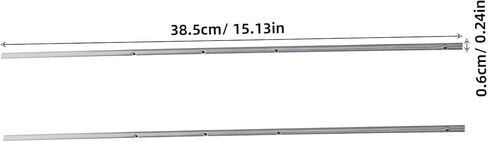 HANABASS Foosball Replacement Rods 3-Pack Metal Football Table Handles 15.15 Inch Steel Poles for Table Soccer Game Repair Accessories in Saudi Arabia