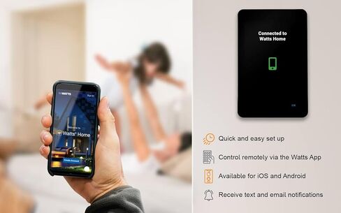 SunTouch SunStat ConnectPlus Touchscreen Programmable Smart Voice-Activated Wi-Fi Thermostat for Electric Floor Heating Systems, 4.3" Screen, Floor and Air Sensing Control, Remote Access in Saudi Arabia