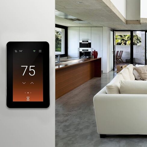 SunTouch SunStat ConnectPlus Touchscreen Programmable Smart Voice-Activated Wi-Fi Thermostat for Electric Floor Heating Systems, 4.3" Screen, Floor and Air Sensing Control, Remote Access in Saudi Arabia